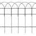 vidaXL || vidaXL Garden Border Fence Powder-coated Iron 32.8'x1.3'