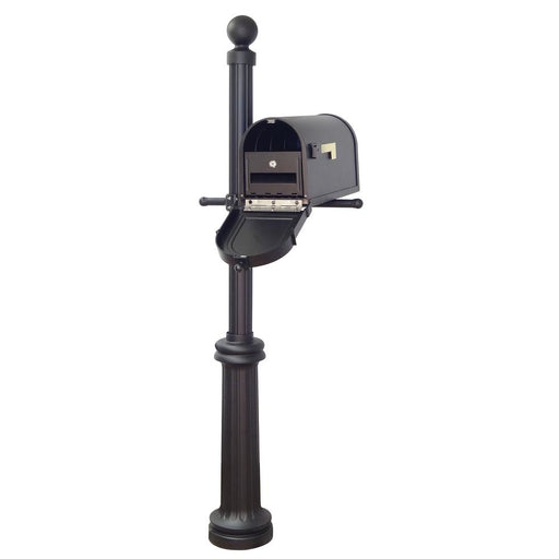 Special Lite Products || Berkshire Curbside Mailbox with Locking Insert and Fresno Mailbox Post