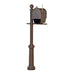 Special Lite Products || Berkshire Curbside Mailbox with Newspaper Tube, Locking Insert and Fresno Mailbox Post