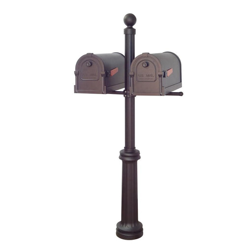 Special Lite Products || Savannah Curbside Mailboxes and Fresno Double Mount Mailbox Post