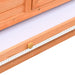 vidaXL || vidaXL Rabbit Hutch Solid Pine & Fir Wood 122"x27.6"x34.3" 170642