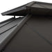 Sunjoy || Sunjoy 10x12 ft. Wood Gazebo, Outdoor Patio Steel Hardtop Gazebo, Cedar Framed Wooden Gazebo with 2-tier Metal Roof and Ceiling Hook