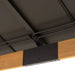 Sunjoy || Sunjoy 12x20 ft. Aluminum Hardtop Gazebo, Cedar Frame Wood Gazebo with Dual Rails and Ceiling Hook