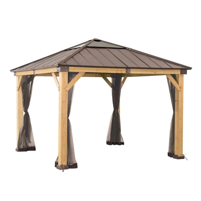 Sunjoy || Sunjoy Replacement Universal Mosquito Netting for 11 ft. ×11 ft. Wood-Framed Gazebos