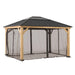 Sunjoy || Sunjoy Replacement Universal Mosquito Netting for 13 ft. × 15 ft. Wood-Framed Gazebos
