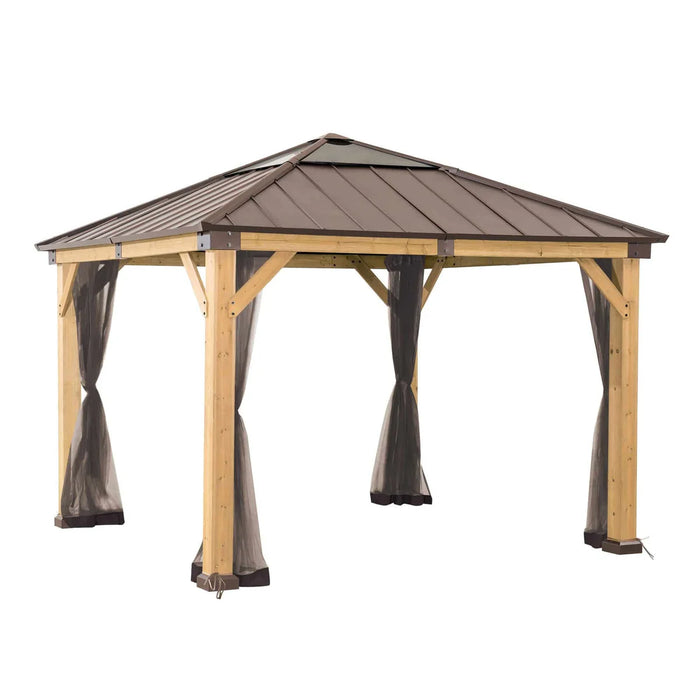 Sunjoy || Sunjoy Replacement Universal Mosquito Netting for 9 ft. × 9 ft. Wood-Framed Gazebos