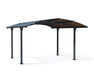 Canopia by Palram || Arcadia 12 ft. x 14 ft. Carport Kit - Grey Structure & Twin Wall Panels