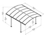 Canopia by Palram || Arcadia 12 ft. x 14 ft. Carport Kit - Grey Structure & Twin Wall Panels