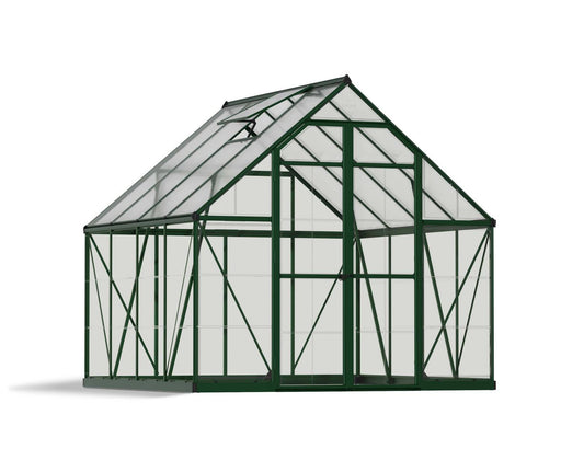 Canopia by Palram || Balance 8 ft. x 8 ft. Greenhouse Kit - Green Structure & Hybrid Panels