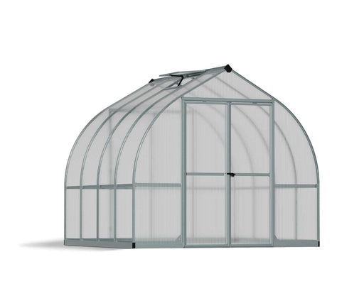 Canopia by Palram || Bella 8 ft. x 8 ft. Greenhouse Kit - Silver Structure & Twin Wall Panels