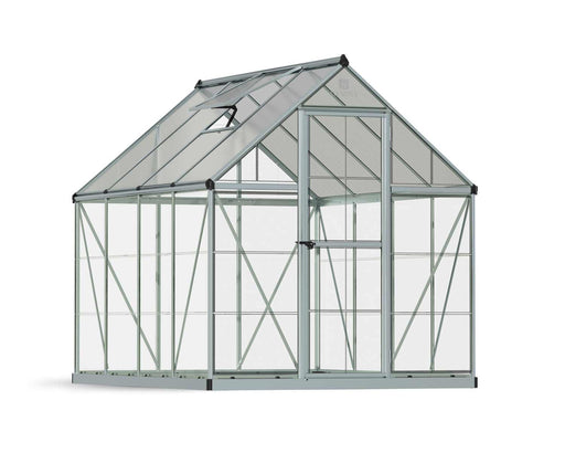 Canopia by Palram || Hybrid 6 ft. x 8 ft. Greenhouse Kit - Silver Structure & Hybrid Panels