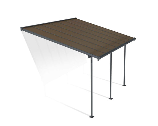 Canopia by Palram || Sierra 10 ft. x 14 ft. Patio Cover Kit - Grey, Bronze Multi wall