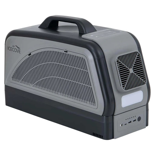 Sunjoy || IceCove Portable Air Conditioner for Outdoor Tents, Campervans, Trailers, and Indoors AC + 1 Power Bank Gray