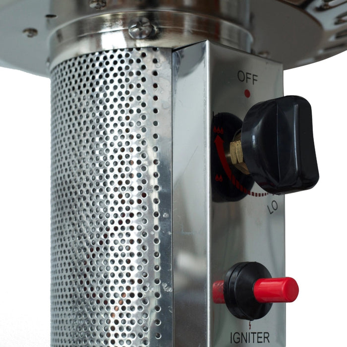 inQ Boutique || 46000BTU Stainless Steel Propane Patio Heater