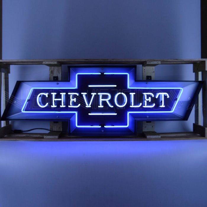 Neonetics || 5 Foot Chevrolet Bowtie Neon Sign In Steel Can
