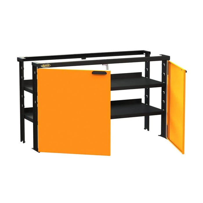 Swivel Storage Solutions || 60" x 2 Adj. Height Shelves & Mounting Brackets w/ 2 x 30" Doors (req. base unit on each end)