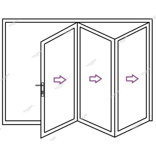 Teza Doors || 60S Inswing Teza Bifold Door 120x80 - 3L