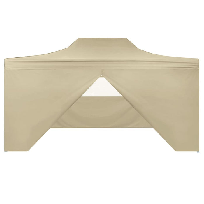 vidaXL || vidaXL Foldable Tent Pop-Up with 4 Side Walls 9.8'x14.8' Cream White