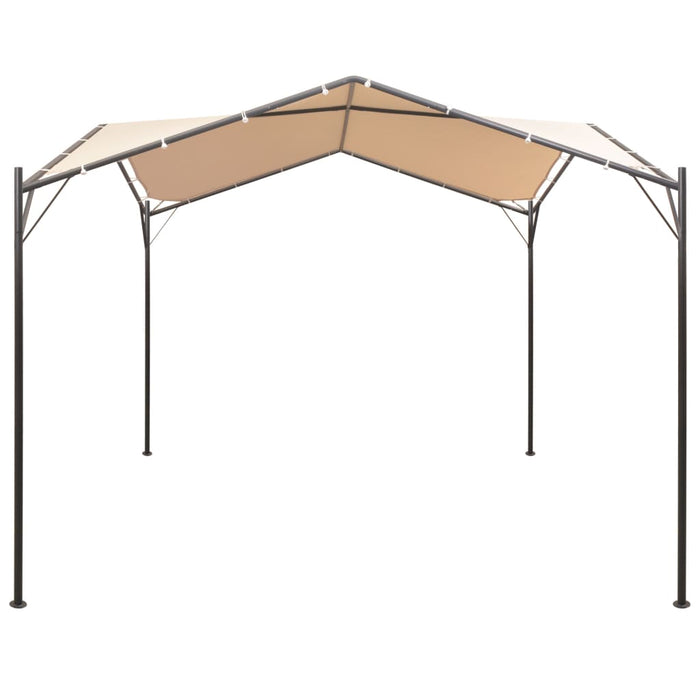 vidaXL || vidaXL Gazebo Pavilion Tent Canopy 13' 1"x13' 1" Steel Beige