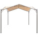 vidaXL || vidaXL Gazebo Pavilion Tent Canopy 13' 1"x13' 1" Steel Beige