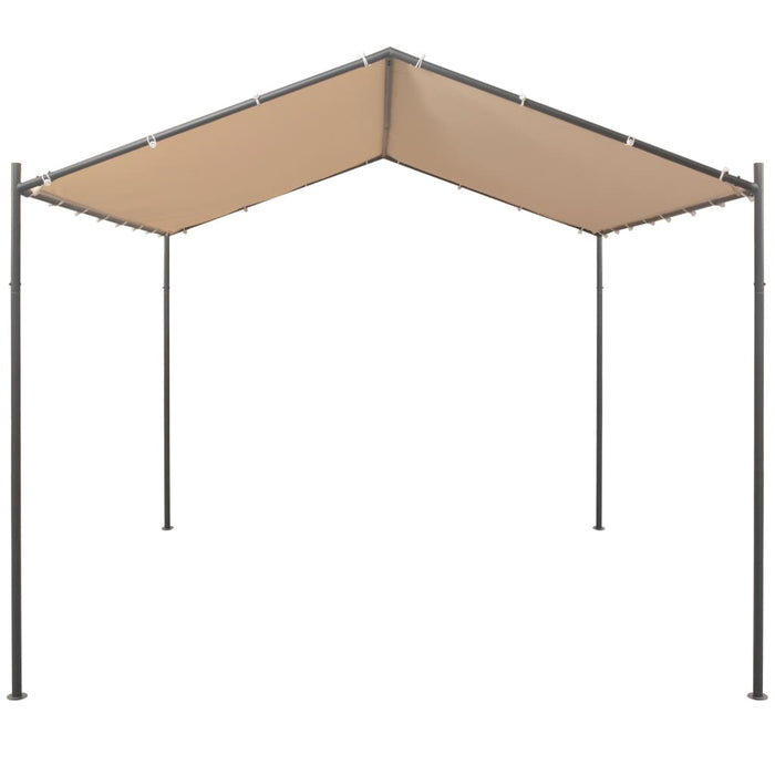 vidaXL || vidaXL Gazebo Pavilion Tent Canopy 118.1"x118.1" Steel Beige