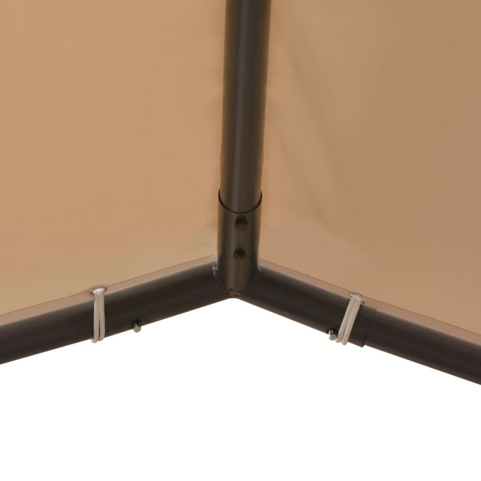 vidaXL || vidaXL Gazebo Pavilion Tent Canopy 118.1"x118.1" Steel Beige
