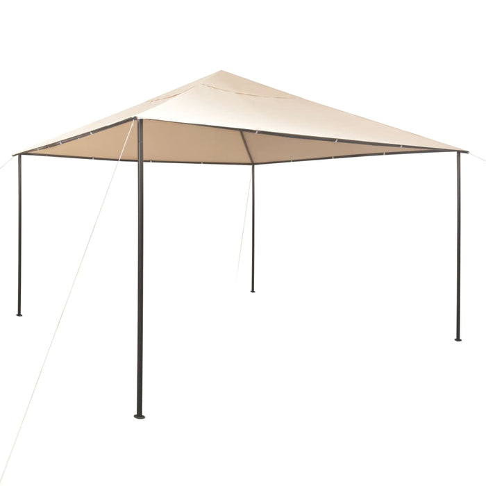vidaXL || vidaXL Gazebo Pavilion Tent Canopy 157.5"x157.5" Steel Beige