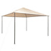 vidaXL || vidaXL Gazebo Pavilion Tent Canopy 157.5"x157.5" Steel Beige