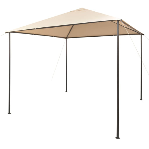 vidaXL || vidaXL Gazebo Pavilion Tent Canopy 9.8'x9.8' Steel Beige