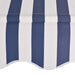 vidaXL || vidaXL Manual Retractable Awning 78.7" Blue and White Stripes