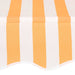 vidaXL || vidaXL Manual Retractable Awning 59" Orange and White Stripes