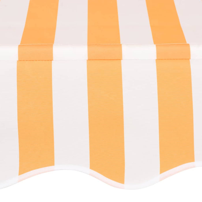 vidaXL || vidaXL Manual Retractable Awning 78.7" Orange and White Stripes