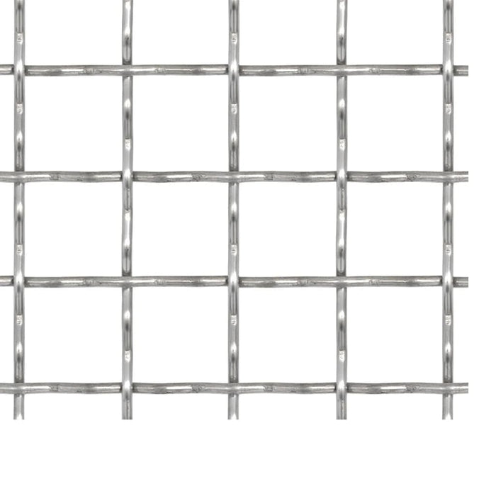 vidaXL || vidaXL Crimped Garden Wire Fence Stainless Steel 19.7"x19.7" 0.4"x0.4"x0.1"