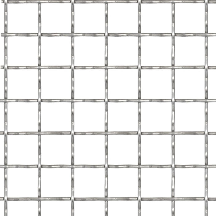 vidaXL || vidaXL Crimped Garden Wire Fence Stainless Steel 39.4"x33.5" 0.4"x0.4"x0.1"