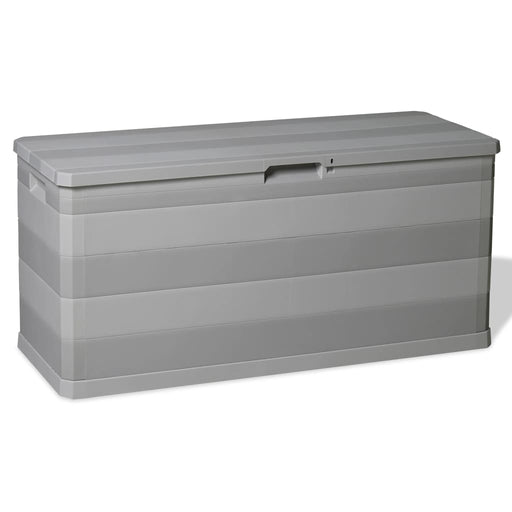 vidaXL || vidaXL Patio Storage Box Gray 46.1"x17.7"x22"