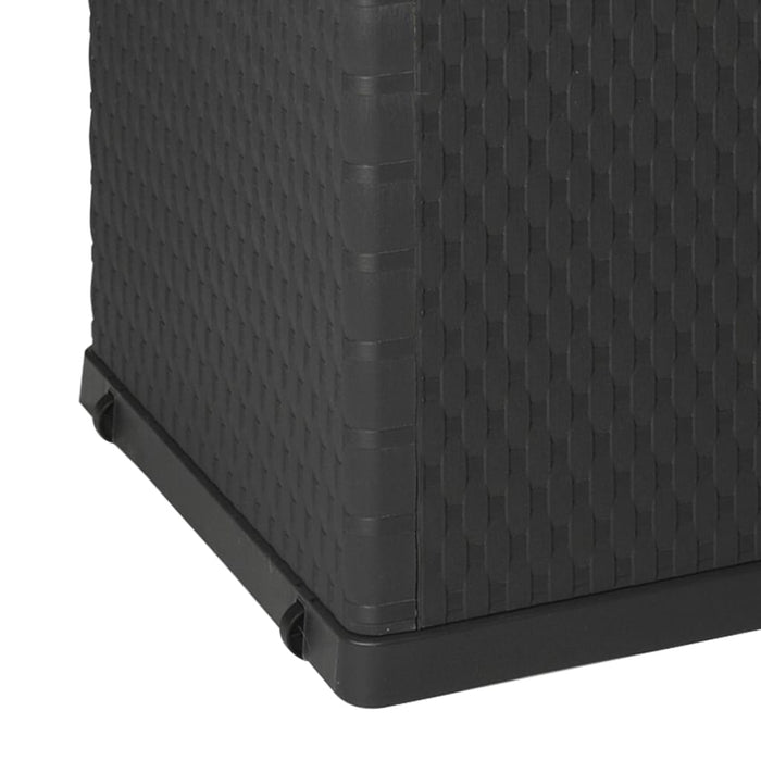 vidaXL || vidaXL Patio Storage Box Anthracite 47.2"x22"x24.8" PP Rattan