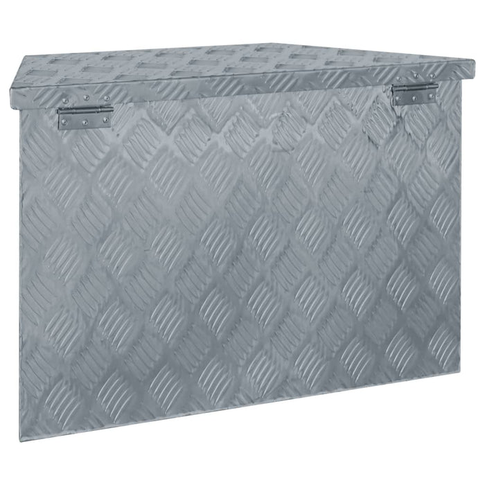 vidaXL || vidaXL Aluminum Box 27.6"x9.4"x16.5" Trapezoid Silver