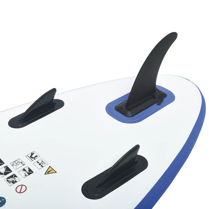 vidaXL || vidaXL Inflatable Stand Up Paddleboard Set Blue and White