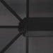 vidaXL || vidaXL Gazebo with Curtain Aluminum 13.1'x9.8'x8.5' Black