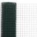 vidaXL || vidaXL Chicken Wire Fence Steel with PVC Coating 32.8'x4.9' Green