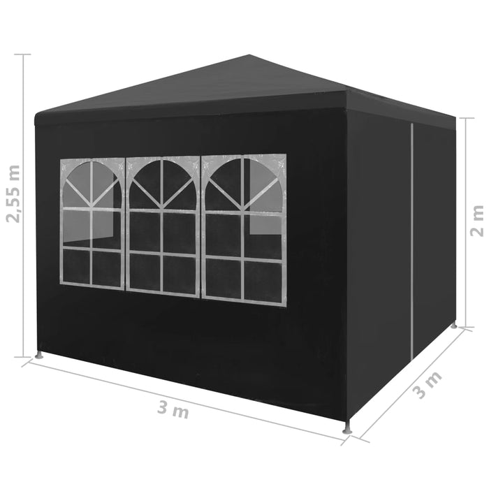 vidaXL || vidaXL Party Tent 9.8'x9.8' Anthracite