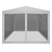 vidaXL || vidaXL Party Tent with 4 Mesh Sidewalls 157.5"x118.1"