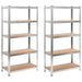 vidaXL || vidaXL Storage Shelves 2 pcs 35.4"x15.7"x70.9" MDF