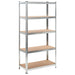 vidaXL || vidaXL Storage Shelves 2 pcs 35.4"x15.7"x70.9" MDF