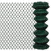 vidaXL || vidaXL Chain Link Fence Steel 3.3'x49.2' Green