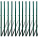 vidaXL || vidaXL Chain Link Fence with Posts Steel 3.3'x82' Green