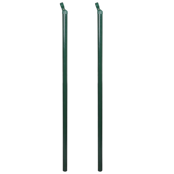 vidaXL || vidaXL Chain Link Fence with Posts Spike Steel 4.1ftx49.2ft