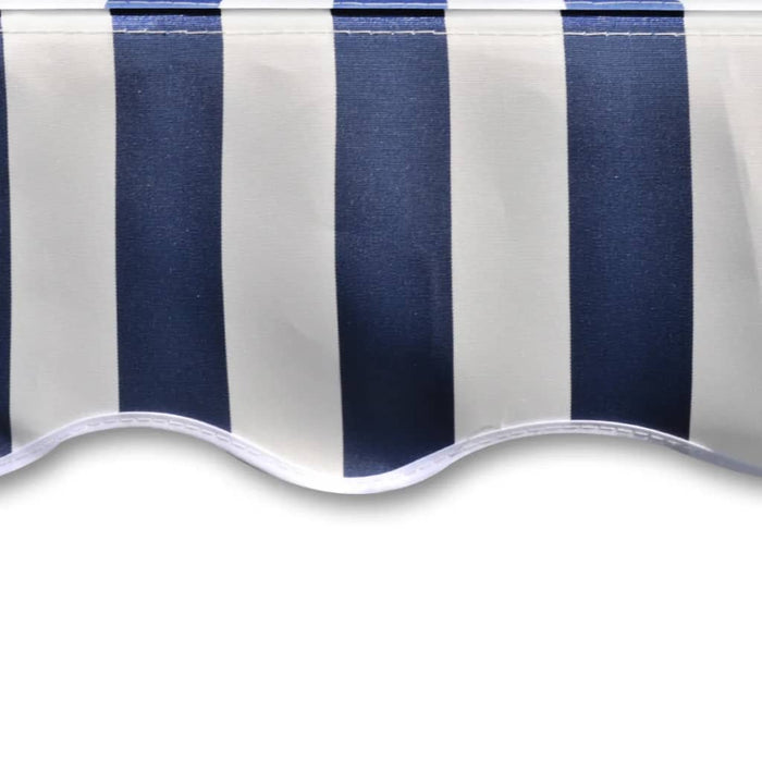 vidaXL || Awning Top Canvas Blue & White 9' 10"x8' 2" (Frame Not Included)