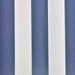 vidaXL || vidaXL Awning Top Sunshade Canvas Blue & White 19.7'x9.8' (Frame Not Included)
