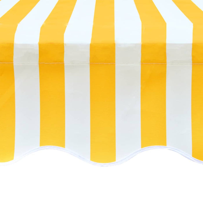 vidaXL || Awning Top Canvas Sunflower Yellow & White 13'x9' 10" (Frame Not Included)